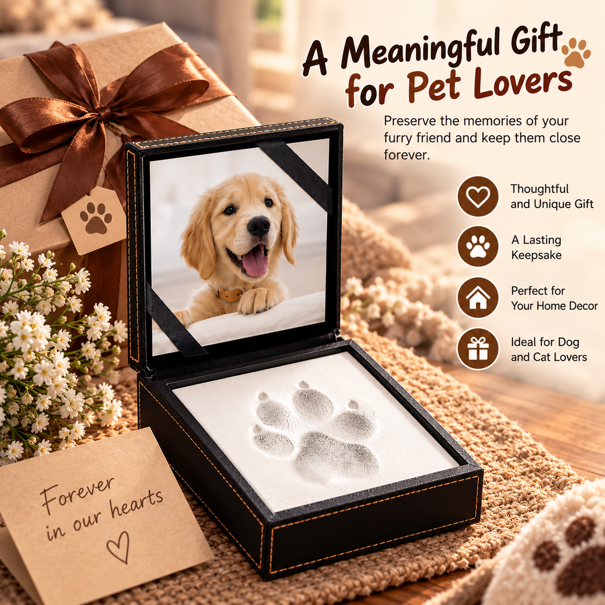 Pet Paw Print Memorial Kit