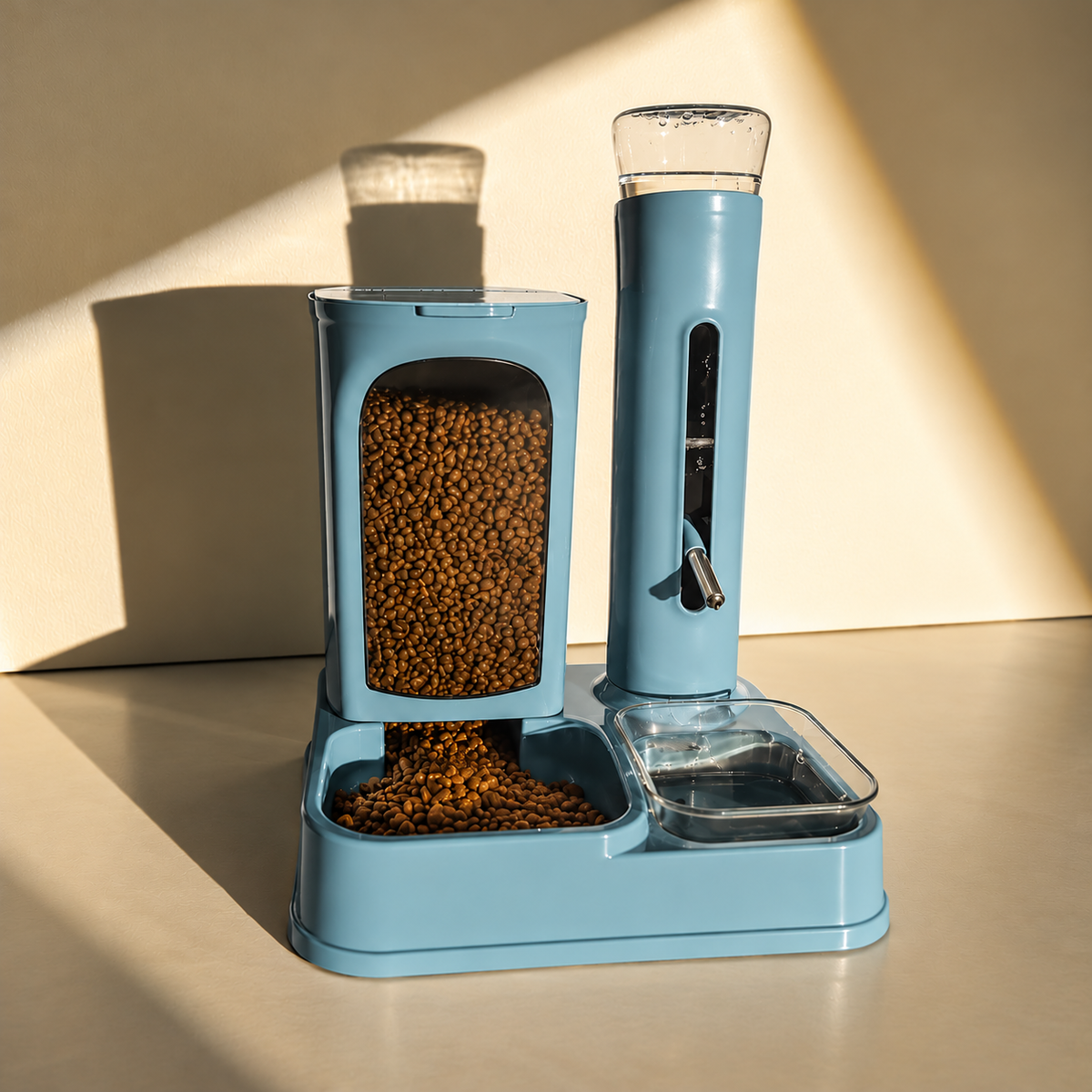 Automatic Pet Feeding & Drinking Station