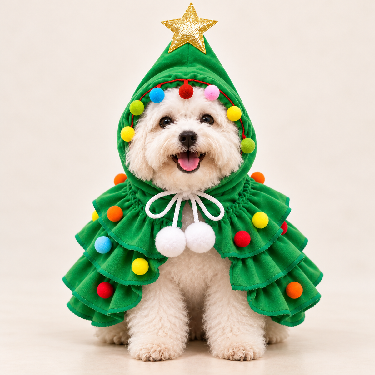 Christmas Tree Dog & Cat Costume – Green Holiday Outfit