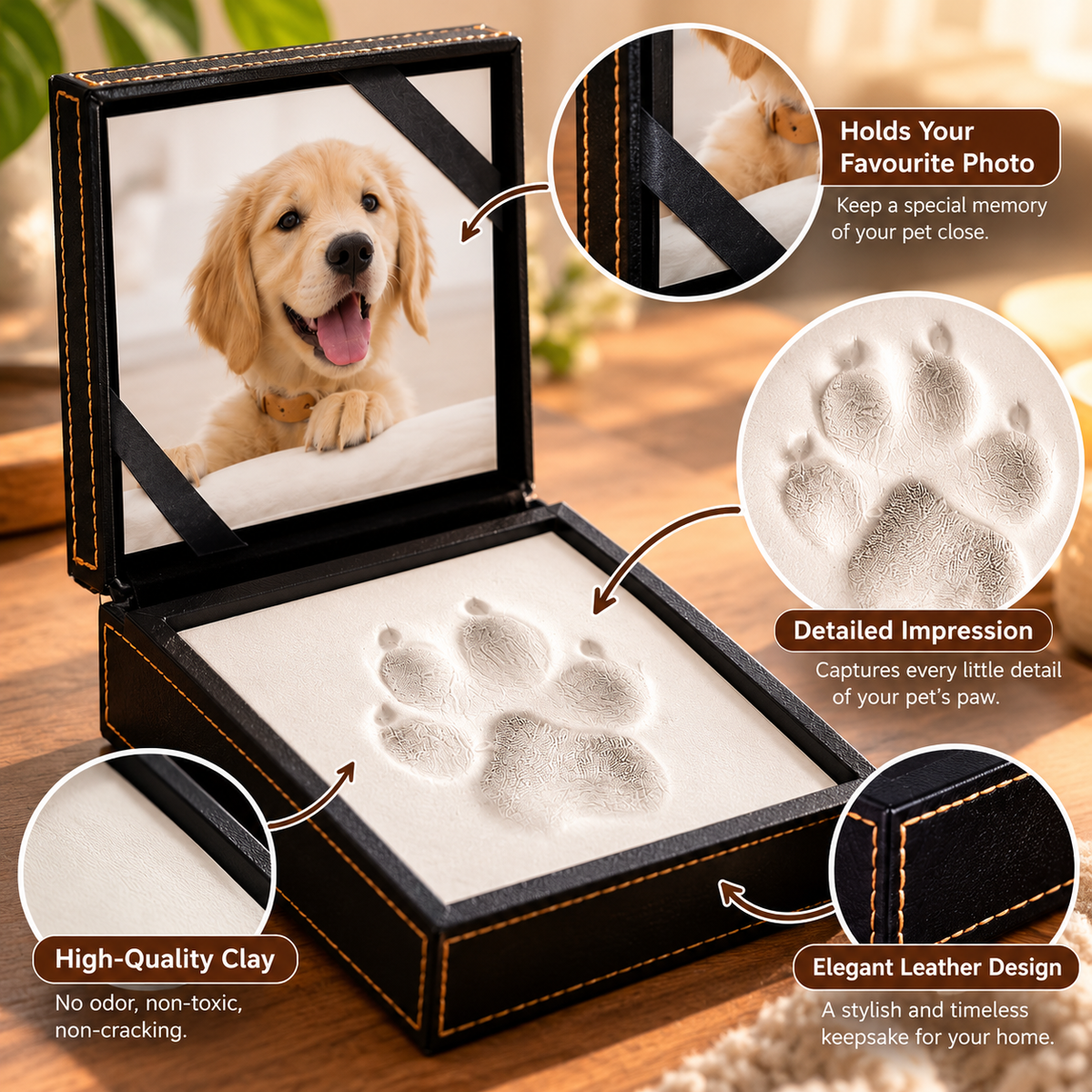 Pet Paw Print Memorial Kit