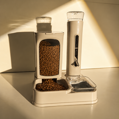 Automatic Pet Feeding & Drinking Station