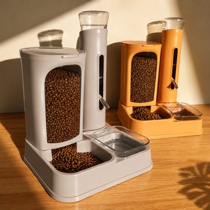 Automatic Pet Feeding & Drinking Station